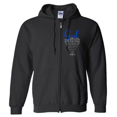 God Talks To Me Amen Funny Christian Full Zip Hoodie