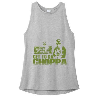 Get To The Choppa Ladies PosiCharge Tri-Blend Wicking Tank