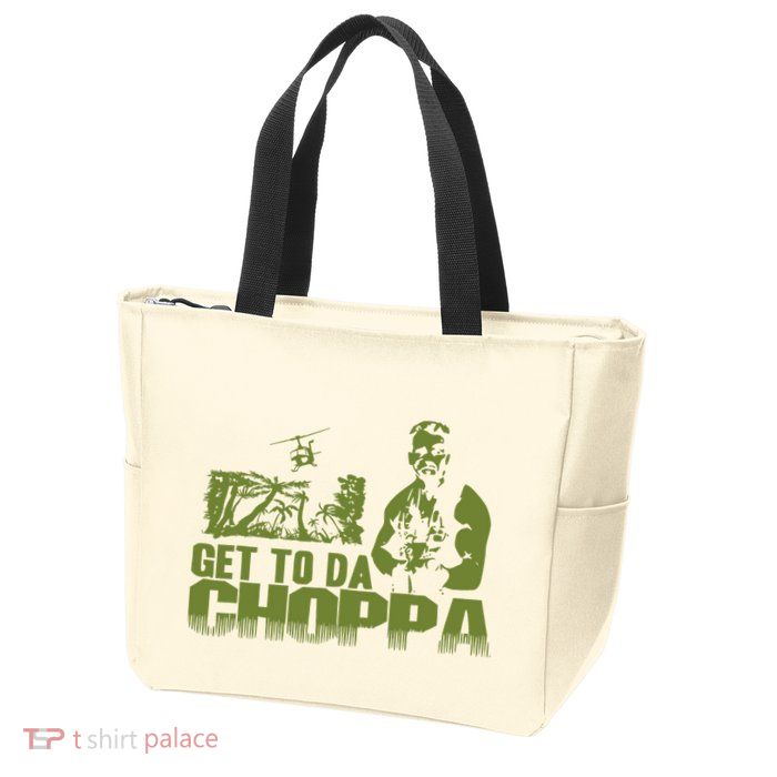 Get To The Choppa Zip Tote Bag
