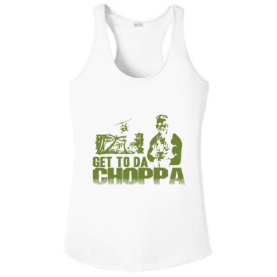 Get To The Choppa Ladies PosiCharge Competitor Racerback Tank
