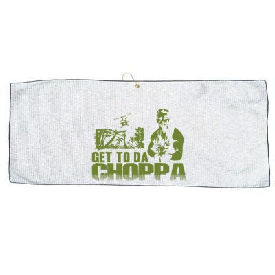 Get To The Choppa Large Microfiber Waffle Golf Towel
