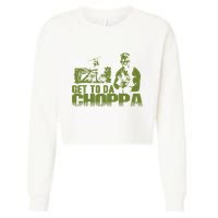 Get To The Choppa Cropped Pullover Crew