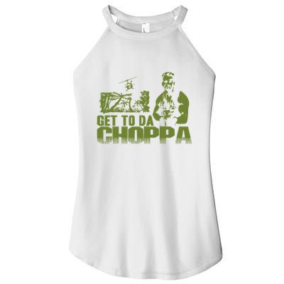 Get To The Choppa Women's Perfect Tri Rocker Tank