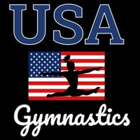 Girl Tumbling Team Gear Gymnast Gymnastics Usa American Flag Cute Gift Bucket Hat