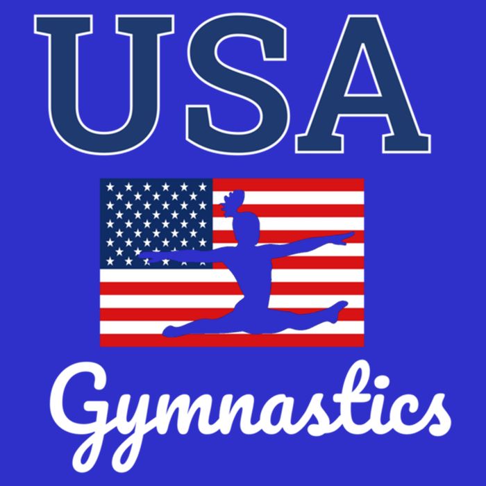 Girl Tumbling Team Gear Gymnast Gymnastics Usa American Flag Cute Gift Hoodie