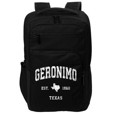 Geronimo Texas Tx Vintage Athletic Impact Tech Backpack