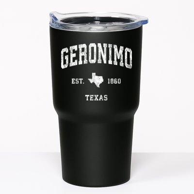 Geronimo Texas Tx Vintage Athletic Tumbler