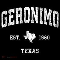 Geronimo Texas Tx Vintage Athletic Baby Bodysuit