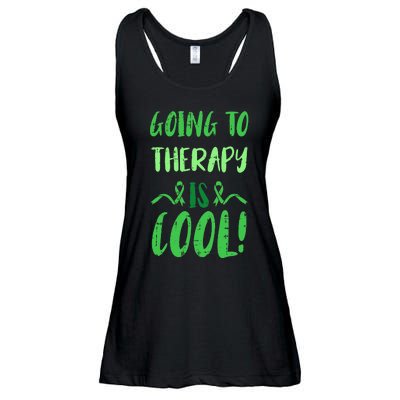 Going To Therapy Mental Health Awareness Warrior Ladies Essential Flowy Tank