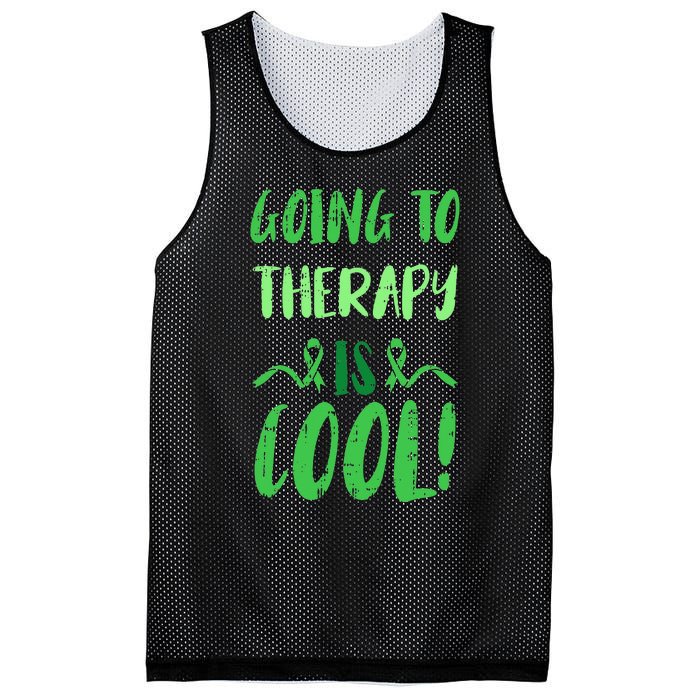 Going To Therapy Mental Health Awareness Warrior Mesh Reversible Basketball Jersey Tank