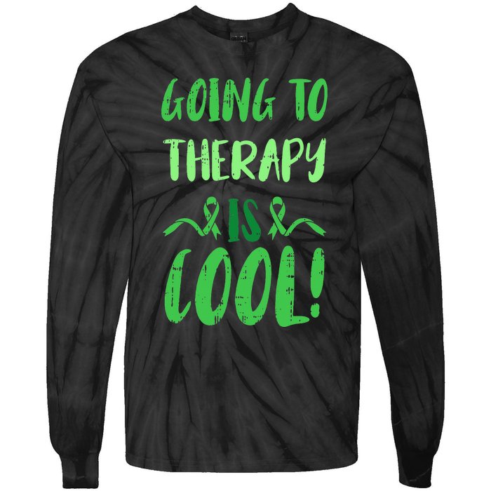 Going To Therapy Mental Health Awareness Warrior Tie-Dye Long Sleeve Shirt