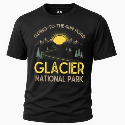 Going To The Sun Road Glacier National Park Retro Montana Performance Shirt