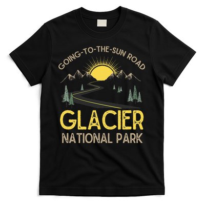Going To The Sun Road Glacier National Park Retro Montana T-Shirt