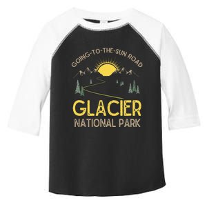 Going To The Sun Road Glacier National Park Retro Montana Toddler Fine Jersey T-Shirt