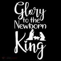Glory To The Newborn King Birth Of Jesus Christ God Faith Tall T-Shirt
