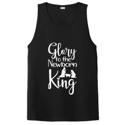 Glory To The Newborn King Birth Of Jesus Christ God Faith PosiCharge Competitor Tank
