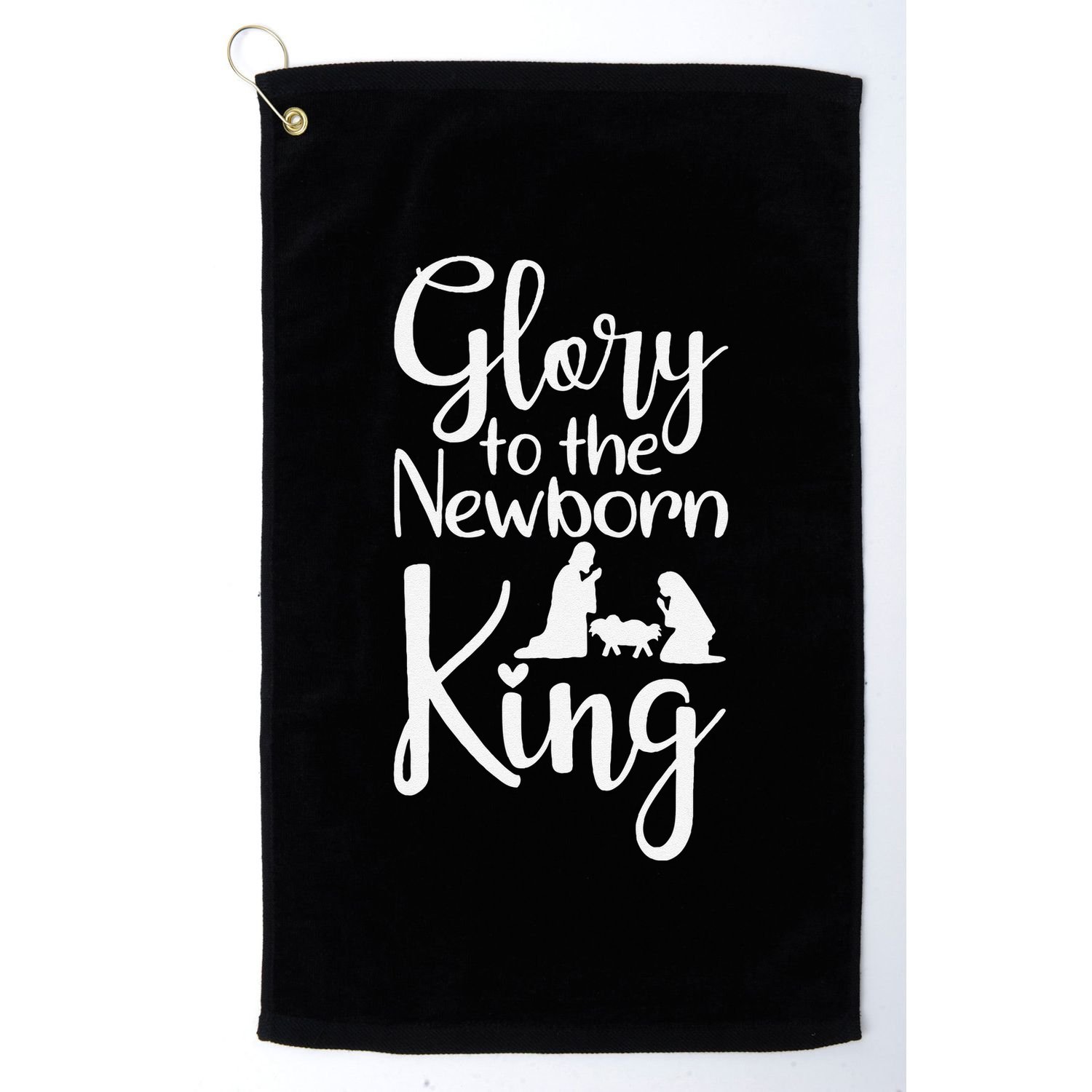 Glory To The Newborn King Birth Of Jesus Christ God Faith Golf Towel