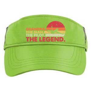 Grandpa The The Pilot The Legend Aviator Father Gift Adult Drive Performance Visor