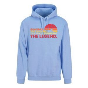 Grandpa The The Pilot The Legend Aviator Father Gift Unisex Surf Hoodie