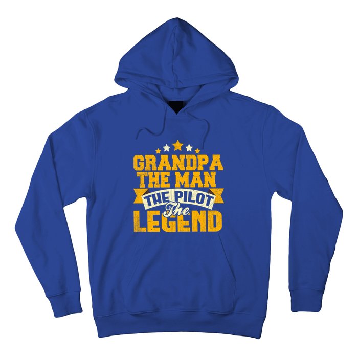 Grandpa The The Pilot The Legend Grandpa Meaningful Gift Gift Hoodie