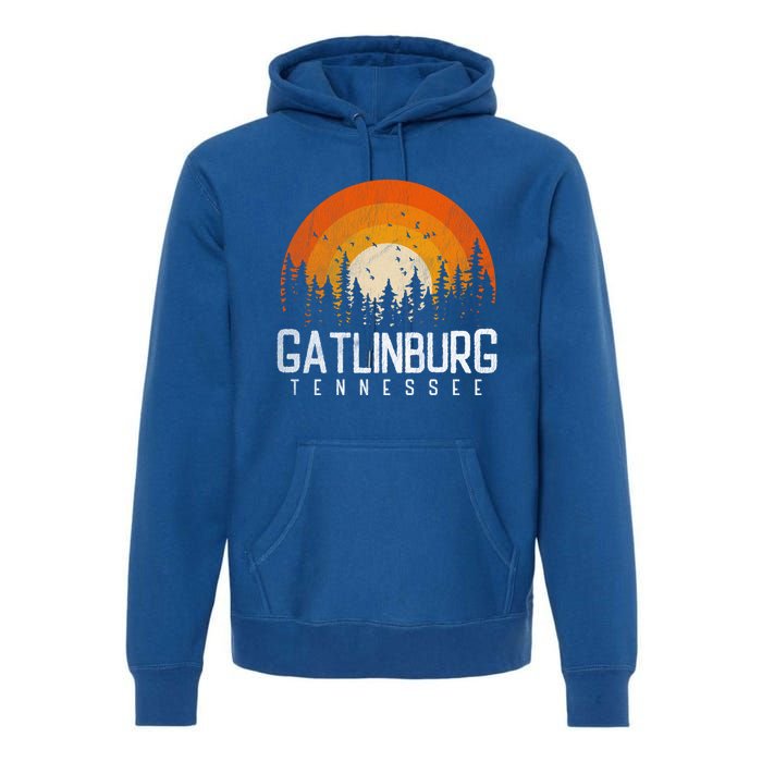 Gatlinburg Tennessee Tn Gift Retro Style Vintage 80s Gift Cool Gift Premium Hoodie