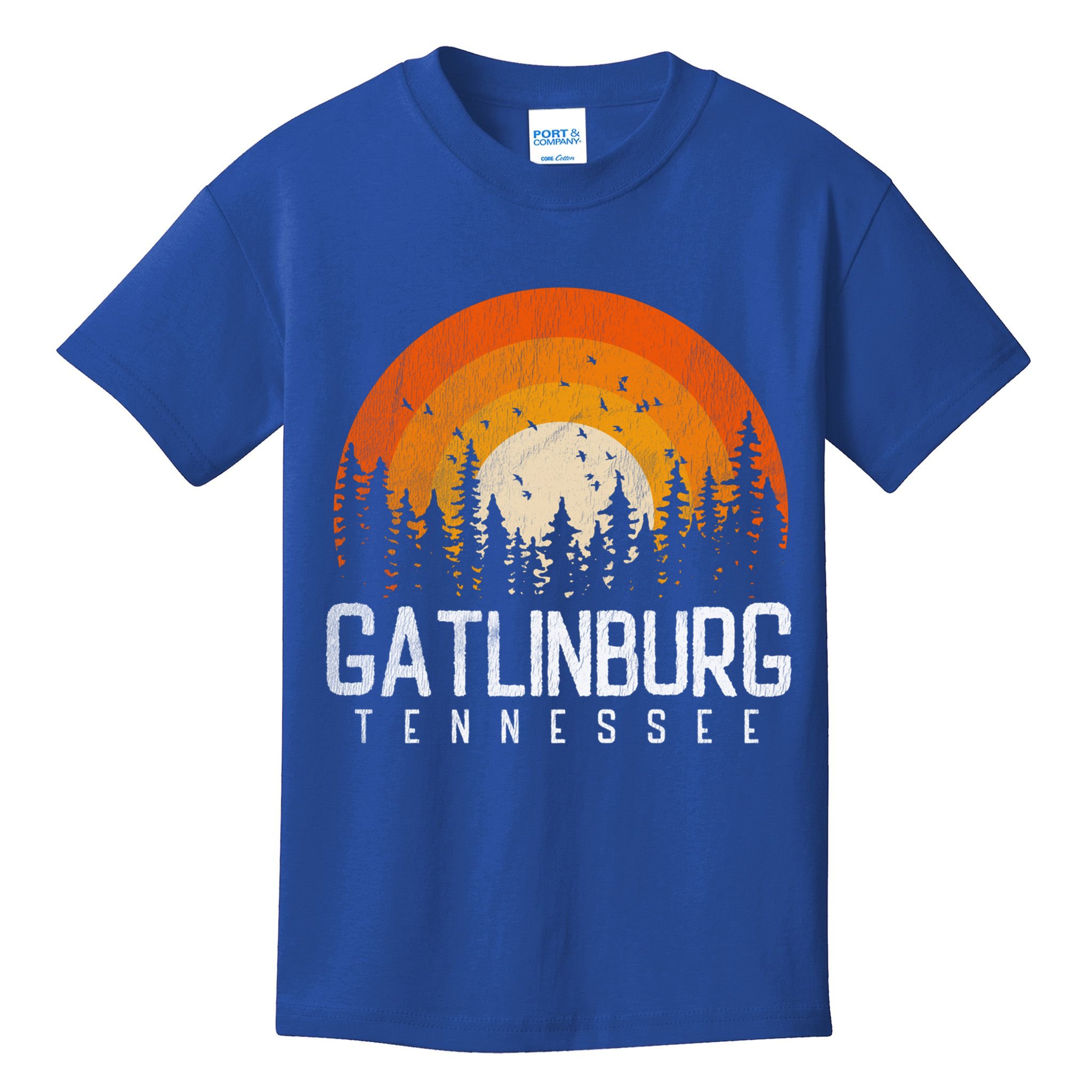 Gatlinburg Tennessee Tn Gift Retro Style Vintage 80s Gift Cool Gift Kids T-Shirt