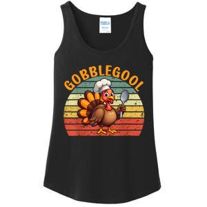 Gobblegool Turkey Thanksgiving Ladies Essential Tank