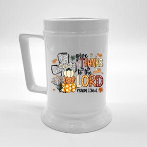 Give Thanks To The Lord Christian Fall Beer Stein