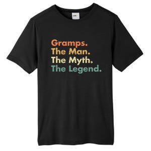 Gramps The The Myth The Legend Father Dad Uncle Cool Gift Tall Fusion ChromaSoft Performance T-Shirt