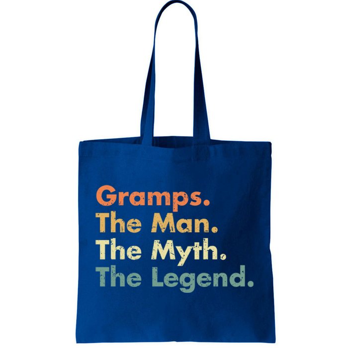 Gramps The The Myth The Legend Father Dad Uncle Cool Gift Tote Bag