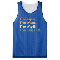 Gramps The The Myth The Legend Father Dad Uncle Cool Gift Mesh Reversible Basketball Jersey Tank