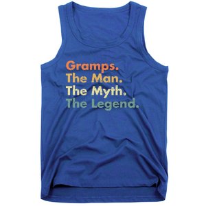 Gramps The The Myth The Legend Father Dad Uncle Cool Gift Tank Top