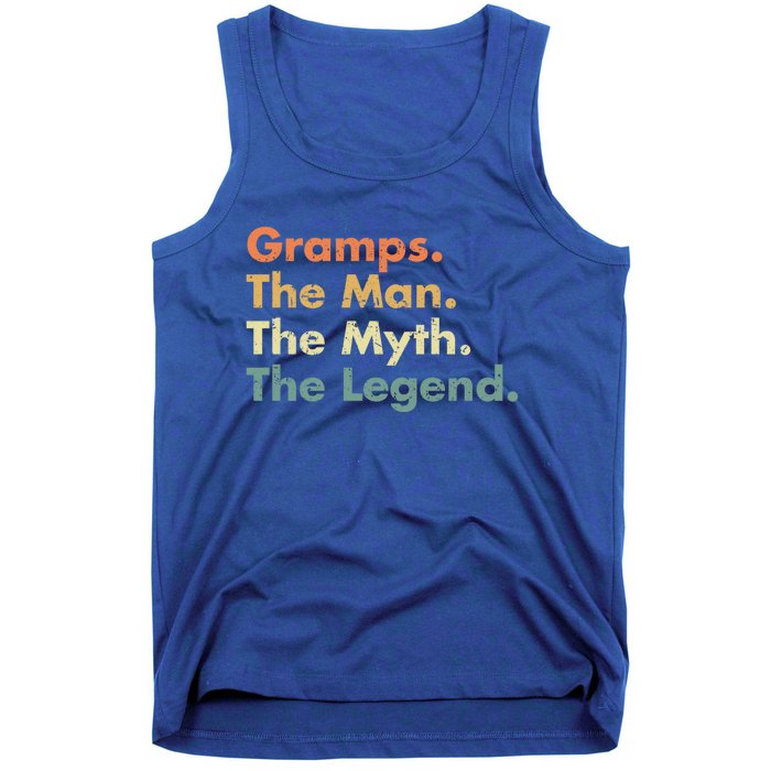 Gramps The The Myth The Legend Father Dad Uncle Cool Gift Tank Top