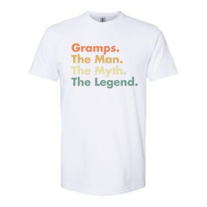 Gramps The The Myth The Legend Father Dad Uncle Cool Gift Softstyle CVC T-Shirt