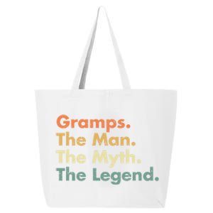 Gramps The The Myth The Legend Father Dad Uncle Cool Gift 25L Jumbo Tote