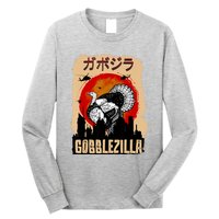 Gobblezilla Turkey Thanksgiving Long Sleeve Shirt