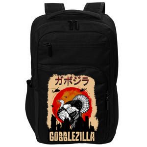 Gobblezilla Turkey Thanksgiving Impact Tech Backpack