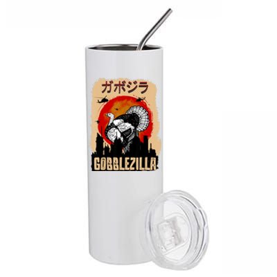 Gobblezilla Turkey Thanksgiving Stainless Steel Tumbler