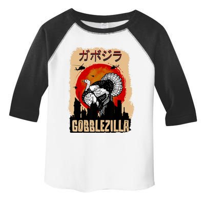 Gobblezilla Turkey Thanksgiving Toddler Fine Jersey T-Shirt