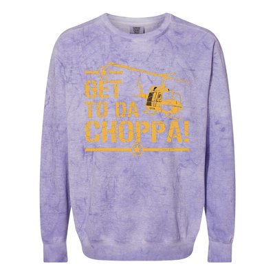 Get To The Choppa II Colorblast Crewneck Sweatshirt