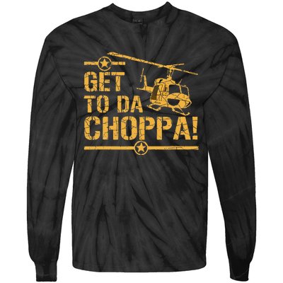 Get To The Choppa II Tie-Dye Long Sleeve Shirt