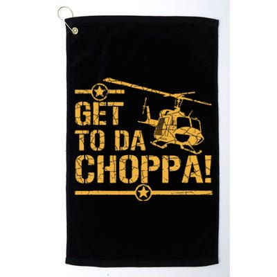 Get To The Choppa II Platinum Collection Golf Towel