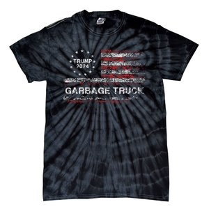 Garbage Truck Trump Supporter Garbage Trump 2024 Gift Tie-Dye T-Shirt