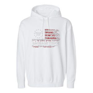 Garbage Truck Trump Supporter Garbage Trump 2024 Gift Garment-Dyed Fleece Hoodie