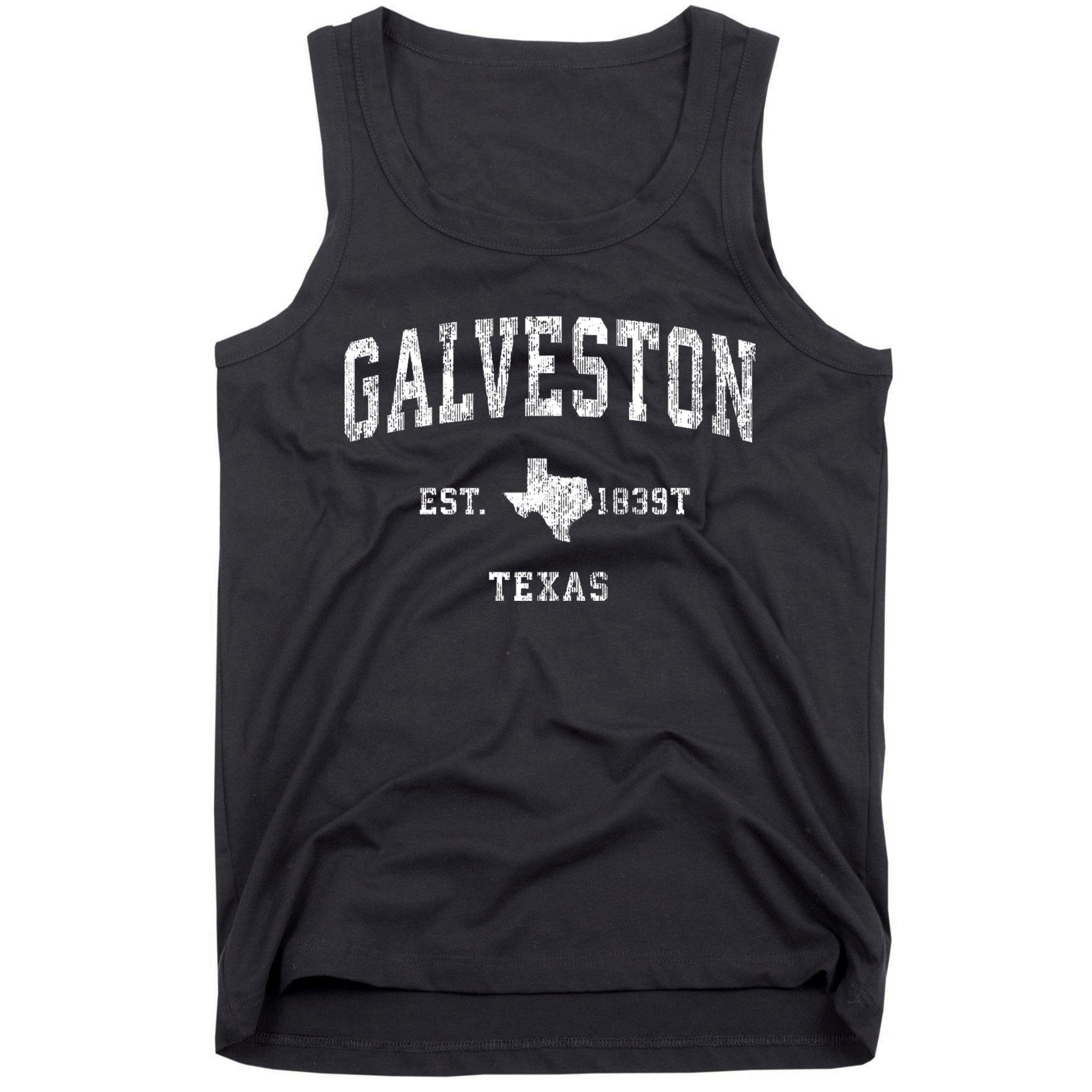 Galveston Texas Tx Vintage Athletic Sports Tank Top