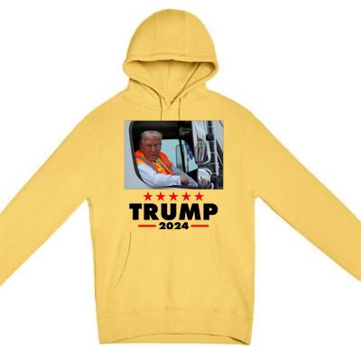 Garbage Truck Trump 2024 Premium Pullover Hoodie