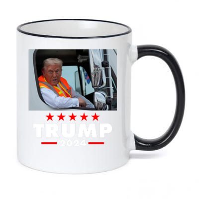 Garbage Truck Trump 2024 11oz Black Color Changing Mug