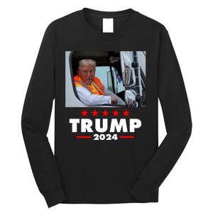 Garbage Truck Trump 2024 Long Sleeve Shirt