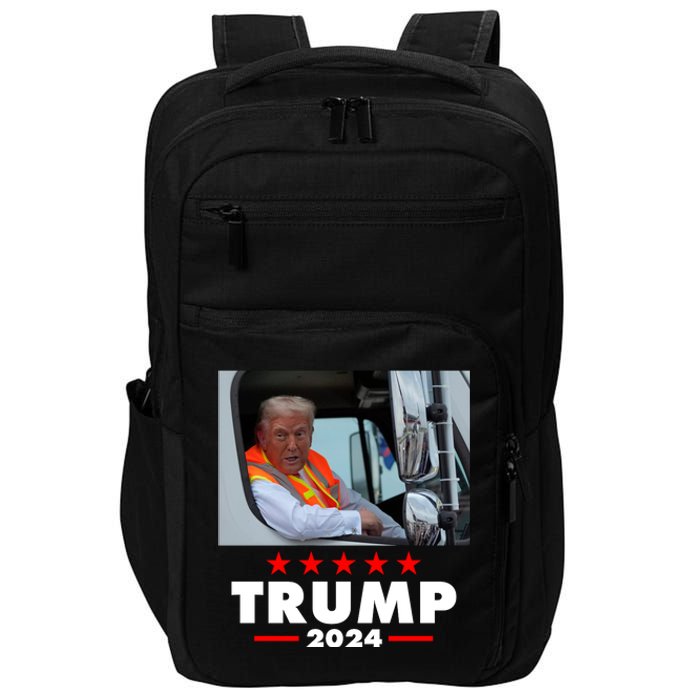 Garbage Truck Trump 2024 Impact Tech Backpack