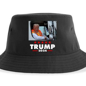 Garbage Truck Trump 2024 Sustainable Bucket Hat